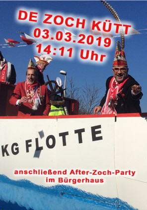 De Zoch kütt am 3.3.2019